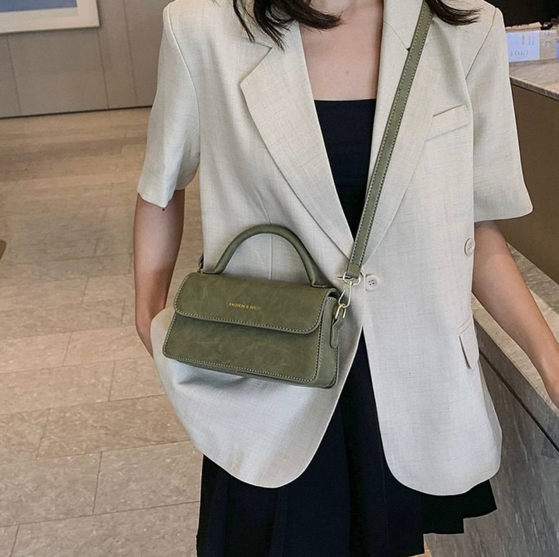 Small leather bag