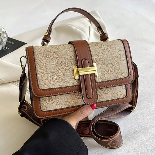 Beige and brown bag