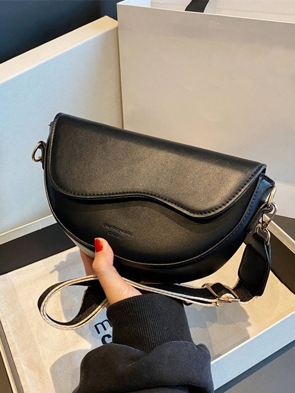 Sac Noir et beige S